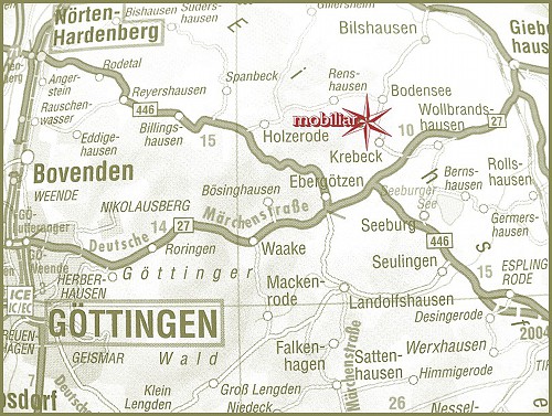 Anfahrt Krebeck